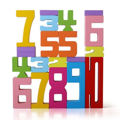 Wooden Number Building Block -TinyToyTales™