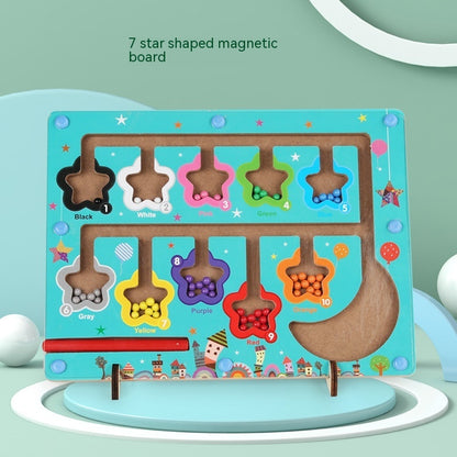 Magnetic Color Digital Maze Wooden Puzzle -TinyToyTales™