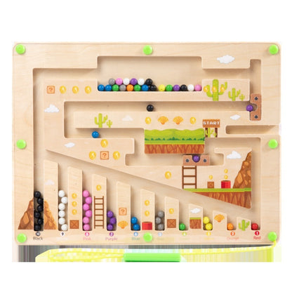 Magnetic Color Digital Maze Wooden Puzzle -TinyToyTales™